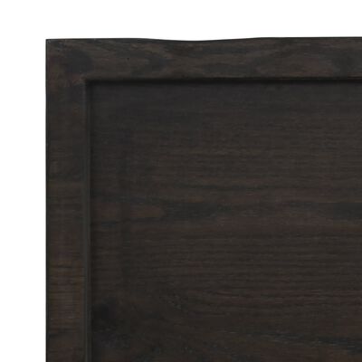 vidaXL Bancada p/ WC 60x60x(2-6)cm madeira tratada maciça castanho