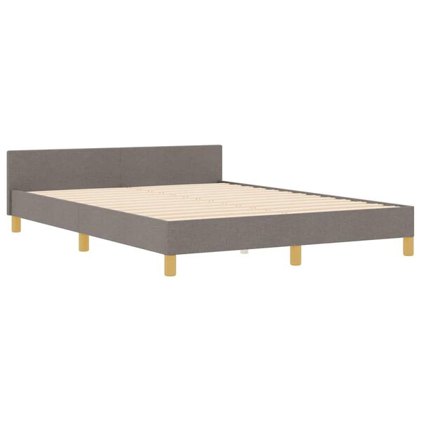 vidaXL Estrutura da Cama Cinzento-acastanhado 160 x 200 cm tecido