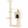 vidaXL &Aacute;rvore para gatos com postes de sisal Creme 183 cm
