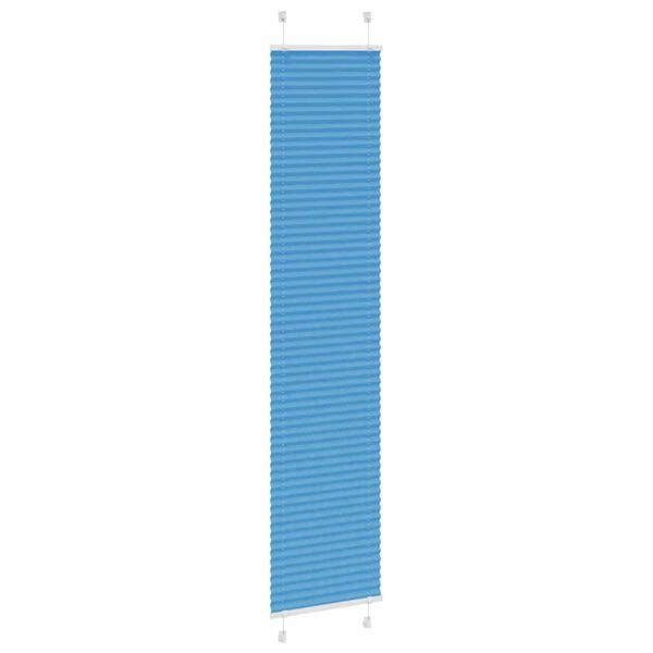 vidaXL Plissado Cego Azul 50x200 cm Largura Tecido 49,4 cm Poli&eacute;ster