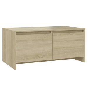 vidaXL Mesa de centro 90x50x41,5 cm derivados madeira carvalho sonoma