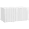 vidaXL Gabinete de TV de Parede Branco Brilhante 59,5 x 31 x 30 cm