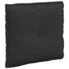 vidaXL Travesseiro para Costas Preto 50 x 45 cm Tecido de Microfibra