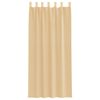 vidaXL Cortinas de voile com bolsos para var&atilde;o 2 pcs areia
