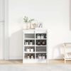 vidaXL Sapateira 57x34x76 cm derivados de madeira branco