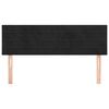 vidaXL Cabeceiras preto 144x5x78/88 cm veludo