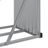 vidaXL Suporte de lenha 180x45x100 cm a&ccedil;o galvanizado cinza-claro