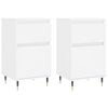 vidaXL Aparadores 2 pcs 40x35x70 cm derivados de madeira branco