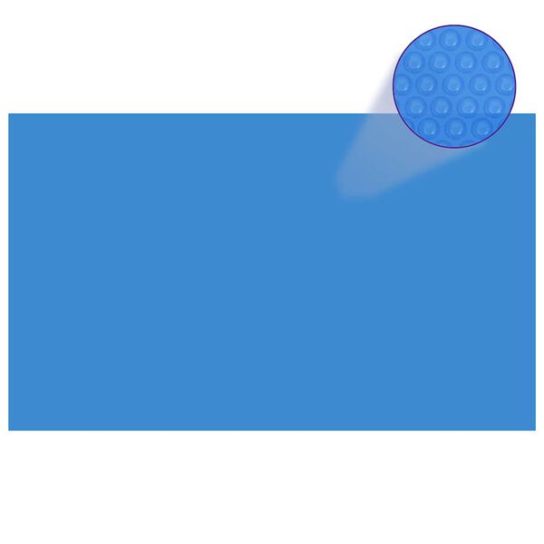 vidaXL Cobertura retangular para piscina 1000x600 cm PE azul