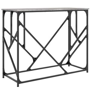 vidaXL Mesa consola 100x40x80 cm derivados de madeira cinzento sonoma