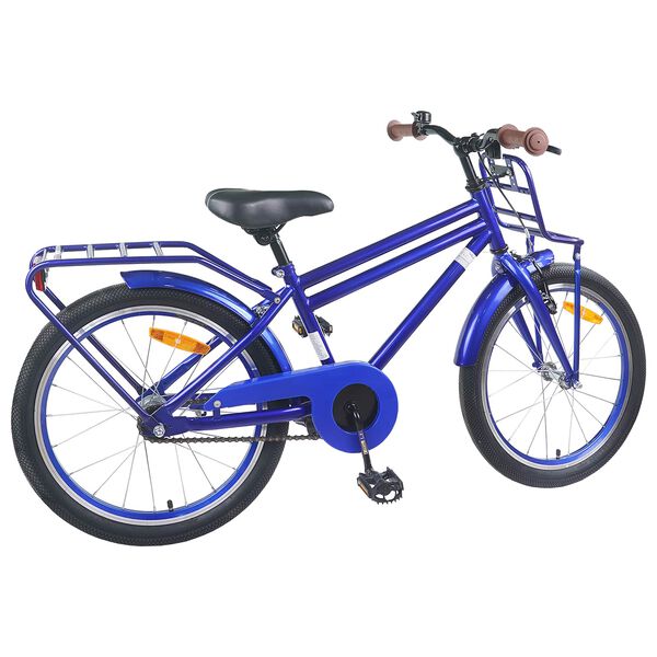vidaXL Bicicleta Infantil 20 Polegadas para 6-11 Anos Azul Escuro