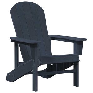 vidaXL Cadeira Adirondack Azul Marinho HDPE