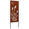 vidaXL Tela de Privacidade para Jardim Ferro Enferrujado 50 x 140 cm