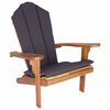 vidaXL Cadeira Adirondack para Jardim Natural Madeira de Teca S&oacute;lida