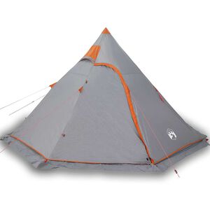 vidaXL Tenda de campismo tipi para 5 pessoas imperme&aacute;vel cinzento