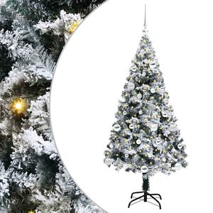 vidaXL &Aacute;rvore de Natal Artificial Branco 150 cm PVC, A&ccedil;o e Pl&aacute;stico