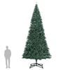 vidaXL Árvore de Natal artificial com suporte 500 cm PVC verde