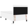 vidaXL Cama Box com colch&atilde;o Branco 100 x 200 cm Couro sint&eacute;tico