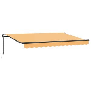 vidaXL Toldo Retr&aacute;til Areia 500 &times; 300 cm Poli&eacute;ster e A&ccedil;o