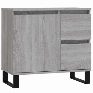 vidaXL Arm&aacute;rio WC 65x33x60 cm derivados de madeira sonoma cinzento