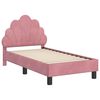 vidaXL Estrutura de Cama para Crian&ccedil;a com Cabeceira Rosa 70 x 140 cm