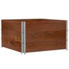 vidaXL Colares para paletes 3 pcs 100x100 cm pinho maci&ccedil;o castanho