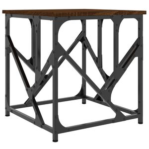 vidaXL Mesa de centro 45x45x47,5cm derivados madeira carvalho castanho