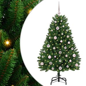 vidaXL &Aacute;rvore de Natal Artificial 120 cm 150 LED Branco quente Verde