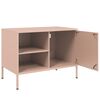 vidaXL Móveis de TV 2 pcs 68x39x50,5 cm aço rosa