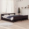 vidaXL Estrutura de cama c/ 4 gavetas 180x200 cm pinho castanho-escuro