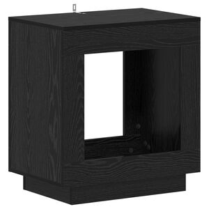 vidaXL Mesa Lateral Carvalho Preto 60 x 40 x 65 cm