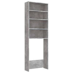 vidaXL Arm&aacute;rio para m&aacute;quina lavar roupa 64x24x190 cm cinzento-cimento
