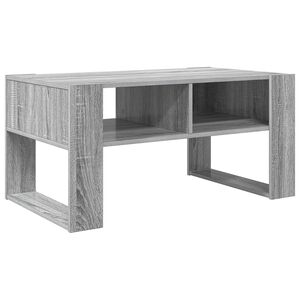 vidaXL Mesa de centro Cinza Sonoma 92 x 53 x 45 cm