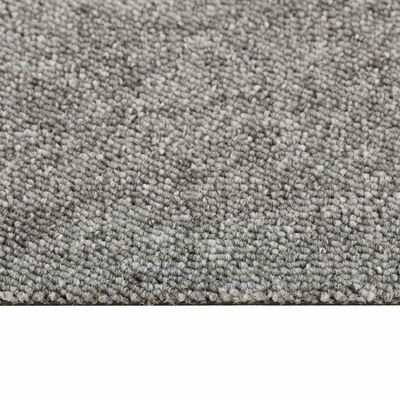 vidaXL Ladrilhos carpete para pisos 16 pcs 4 m² 25x100 cm cinza-claro