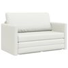 vidaXL Sof&aacute;-Cama Branco 124 x 71 x 78 cm Couro Artificial