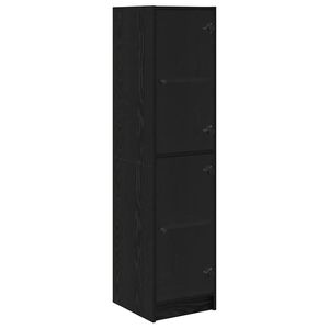 vidaXL Buff&ecirc; Carvalho Preto 35 x 37 x 142 cm Derivados de Madeira