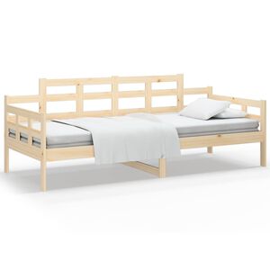vidaXL Sof&aacute;-cama 90 x 200 cm madeira de pinho maci&ccedil;a