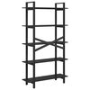 vidaXL Estante Carvalho Preto 100 x 33,5 x 178 cm Madeira processada