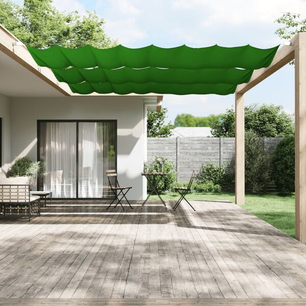 vidaXL Toldo vertical 180x420 cm tecido oxford verde-claro