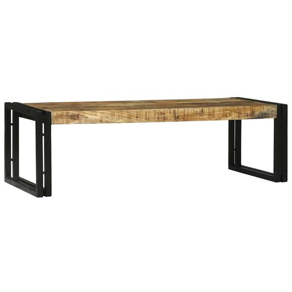 vidaXL Mesa de centro 2 pcs Castanho Madeira de mangueira maciça