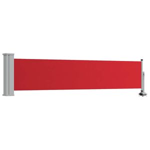 vidaXL Toldo lateral retr&aacute;til para p&aacute;tio 60x300 cm vermelho