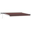 vidaXL Estrutura de Toldo Manual com LEDs 4,5 &times; 3,5 m