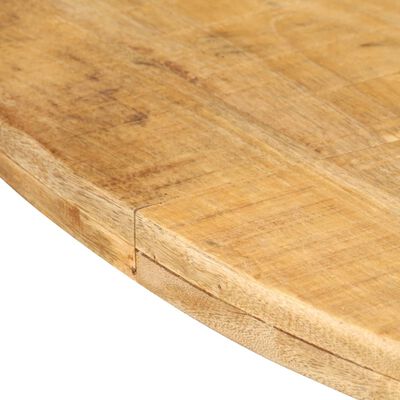 vidaXL Mesa de jantar redonda 175x75 cm madeira de mangueira áspera