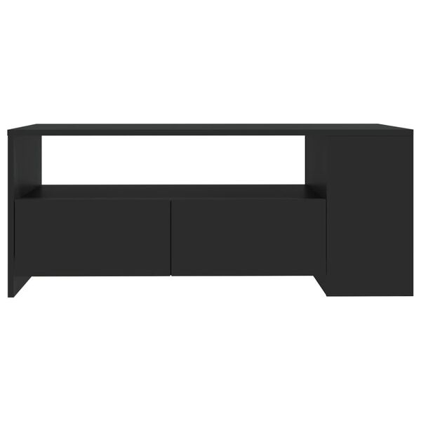 vidaXL Mesa de centro 102x55x42 cm derivados de madeira preto