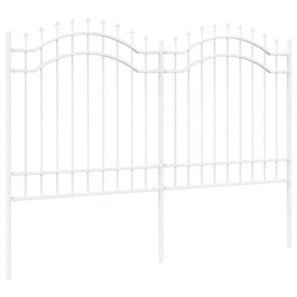 vidaXL Cerca para Jardim Branco 240 x 165 cm