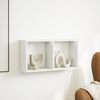 vidaXL Arm&aacute;rio parede 60x16x30 cm derivados de madeira branco