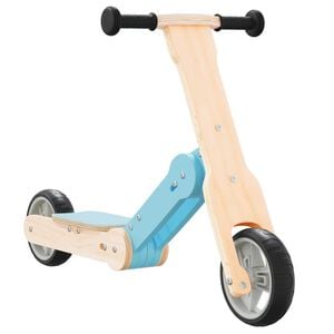 vidaXL Trotinete para crian&ccedil;a 2 em 1 azul-claro