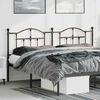 vidaXL Cabeceira de cama 193 cm metal preto