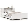 vidaXL Cama sem colch&atilde;o 150x200 cm madeira de pinho maci&ccedil;a branco