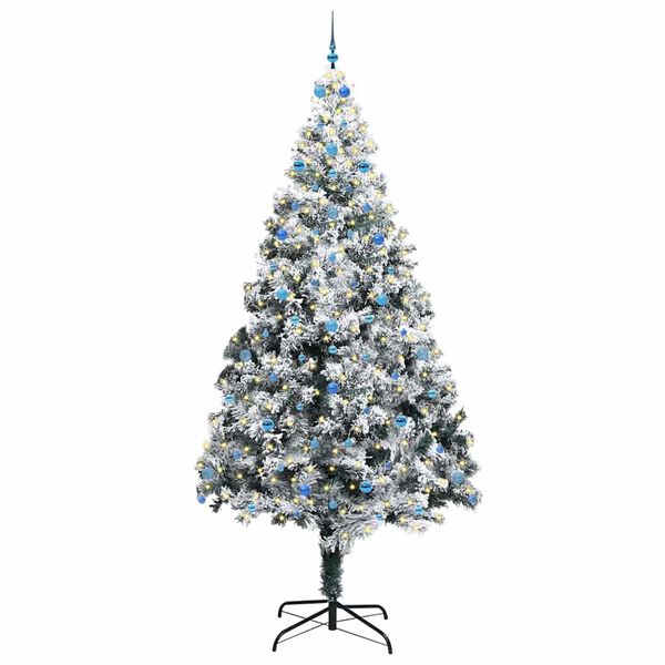 vidaXL &Aacute;rvore de Natal com 300 LEDs com suporte Verde 300 cm PVC